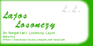 lajos losonczy business card